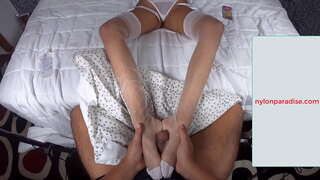 Corridas en pies de nylon soles Corridas en pies de nylon soles